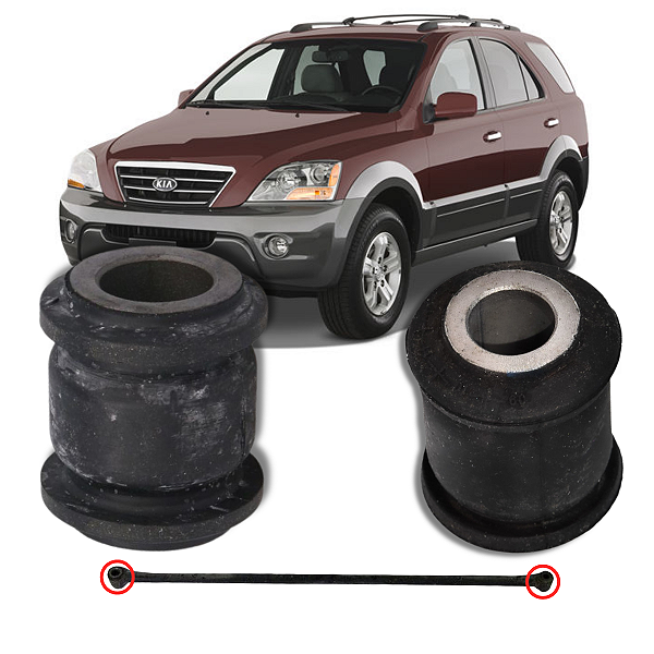 PAR BUCHA DA BARRA TRANSVERSAL TRASEIRA SORENTO 2003 2004 2005 2006 2007 2008 2009