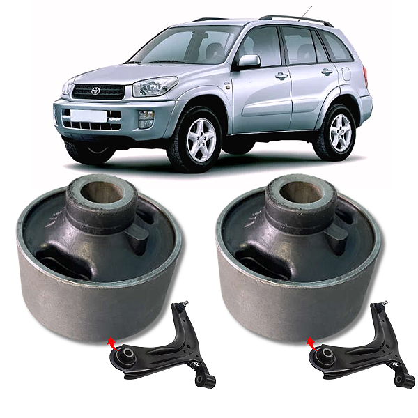 PAR BUCHA DA BANDEJA DIANTEIRA MAIOR RAV4 2000 2001 2002 2003 2004 2005