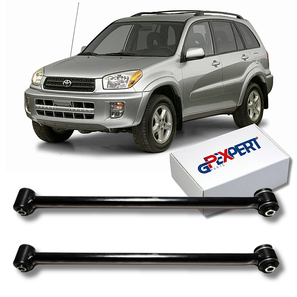 PAR BRAÇO OSCILANTE TRASEIRO SUPERIOR RAV4 2000 2001 2002 2003 2004 2005