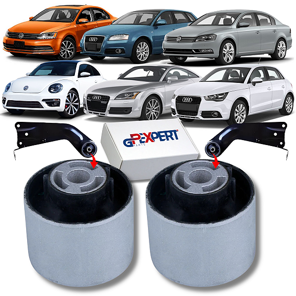 PAR BUCHA FACÃO TRASEIRO JETTA PASSAT EOS NEW BEETLE AUDI A3 A1 TT 2007 2008 2009 2010 2011 2012 2013 2014 2015 2016