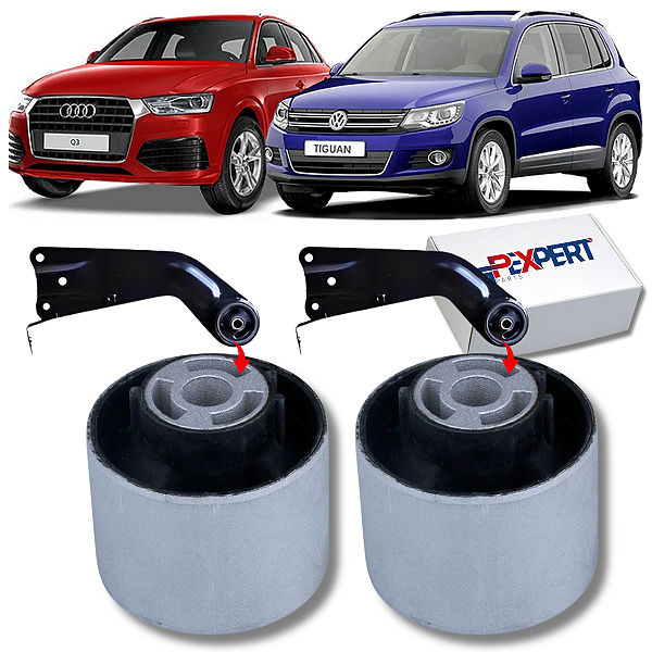 PAR BUCHAS FACÃO TRASEIRO TIGUAN AUDI Q3 2010 2011 2012 2013 2014 2015 2016 2017 2018