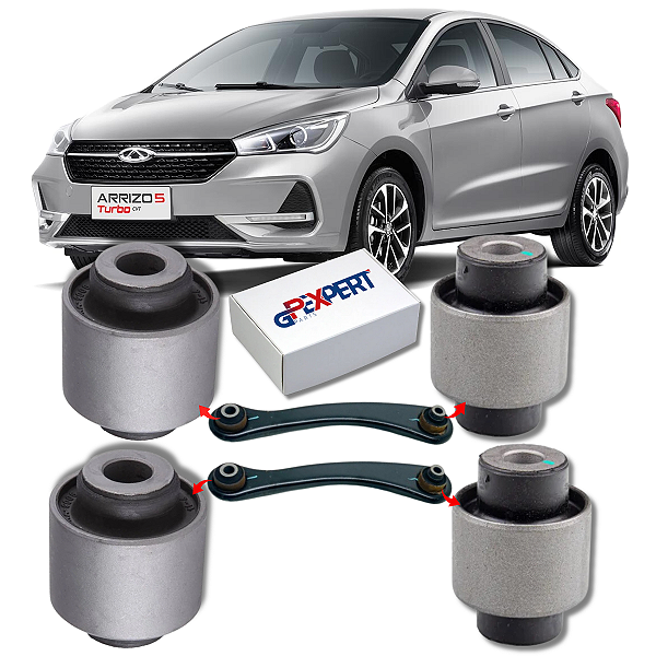 KIT 04 BUCHAS DO BRAÇO RETO TRASEIRO ARRIZO 5 2018 2019 2020 2021