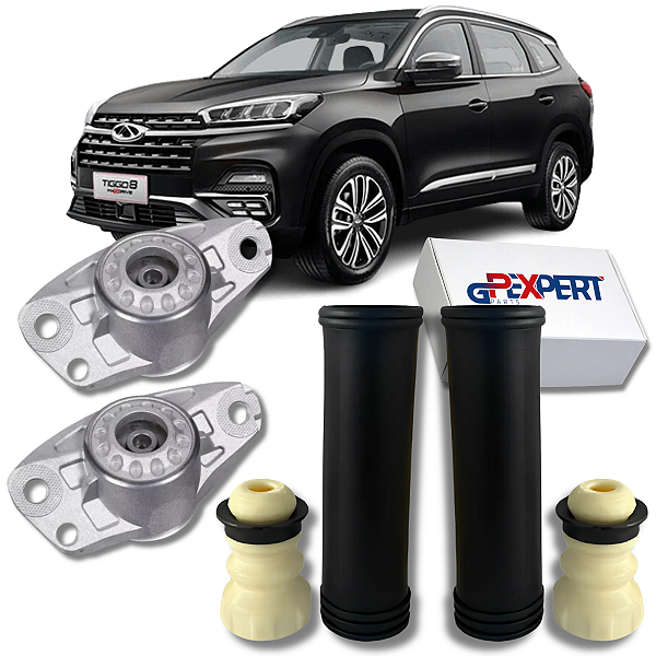 KIT COXIM BATENTE COIFA DO AMORTECEDOR TRASEIRO TIGGO 8 2019 2020 2021 2022 2023 2024