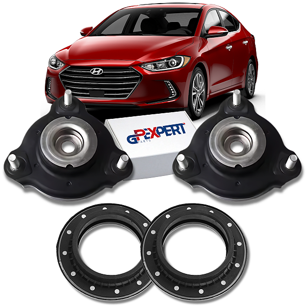 PAR SUPORTE COXIM DO AMORTECEDOR DIANTEIRO COM ROLAMENTO ELANTRA 2016 2017 2018
