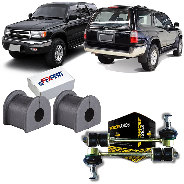 KIT BIELETA BUCHA BARRA ESTABILIZADORA TRASEIRA HILUX SW4 1997 1998 1999 2000 2001 2002 2003 2004