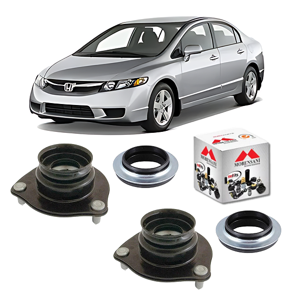 PAR COXIM AMORTECEDOR DIANTEIRO COM ROLAMENTO NEW CIVIC G8 2006 2007 2008 2009 2010 2011