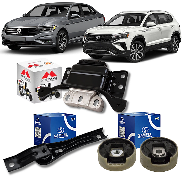 KIT 04 COXIM MOTOR CAMBIO JETTA 1.4 16V TSI TAOS 1.4 16V TSI 2018 2019 2020 2021 2022 2023 2024 2025