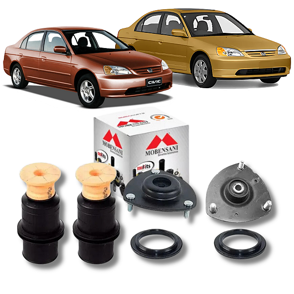 KIT COXIM BATENTE COIFA ROLAMENTO AMORTECEDOR DIANTEIRO CIVIC 2001 E 2002