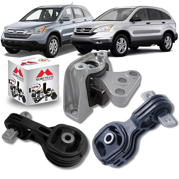 KIT 03 COXIM CALÇO DO CÂMBIO E MOTOR CR-V CRV 2.0 16V 2007 2008 2009 2010 2011