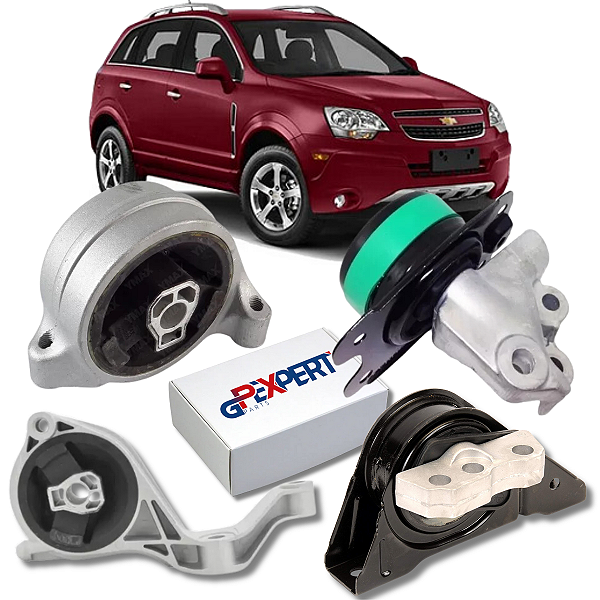 Kit 04 Coxim Motor Cambio Captiva 2.4 16v 2008 2009 E 2010