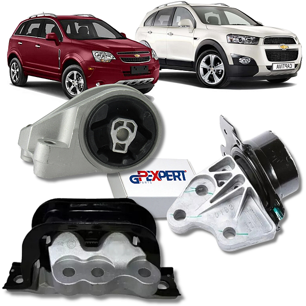 Kit 03 Coxim Do Motor Do Cambio Captiva 2.4 16V 2011 2012 2013 2014 2015 2016 E 2017