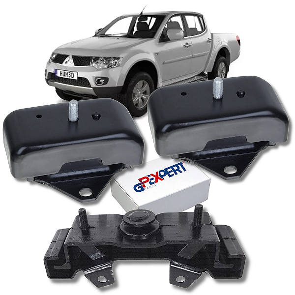 Kit 3 Coxim Motor Cambio L200 TRITON 2.4 3.2 3.5 2007 A 2016