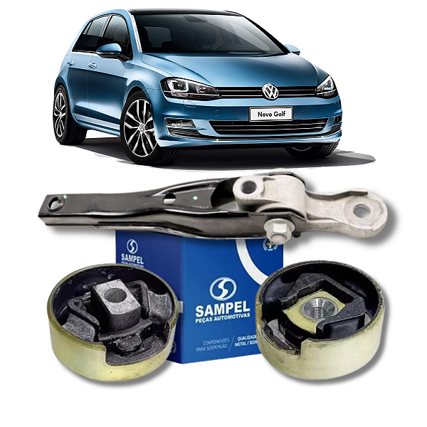 Kit 03 Coxim Inferior Do Cambio Do Golf 2.0 GTI 2014 A 2020