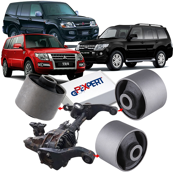 Kit 3 Buchas Braço Diferencial Dianteiro Pajero Full 01 a 21