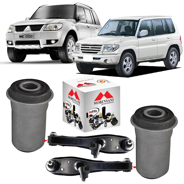 PAR BUCHA DA BANDEJA DIANTEIRA PAJERO TR4 E IO 1999 A 2015