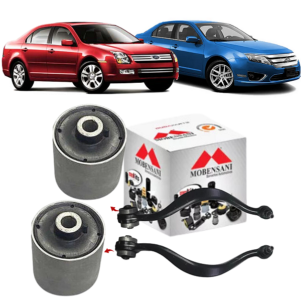 02 BUCHAS BRAÇO CURVO SUSPENSÃO DIANTEIRA FUSION 2006 A 2012