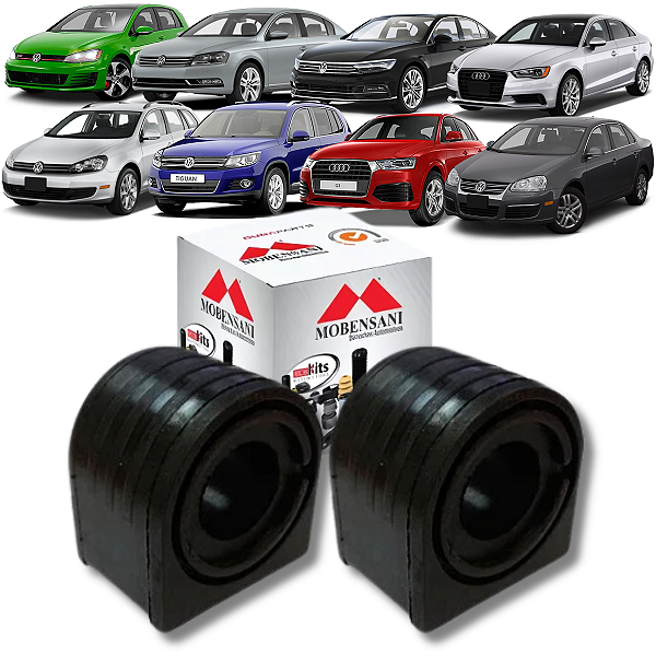 PAR BUCHA BARRA ESTABILIZADORA DIANTEIRA GOLF/A3 1.4 2014 A 2020 JETTA/PASSAT 2006 A 2017 TIGUAN/AUDI Q3 2009 A 2017