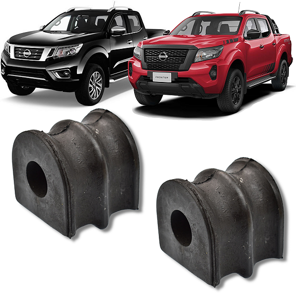PAR BUCHA BARRA ESTABILIZADORA TRASEIRA NISSAN FRONTIER 2.3 16V 2017 2018 2019 2020 2021 2022 2023