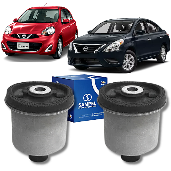 PAR BUCHA DO EIXO TRASEIRO PARA NISSAN MARCH VERSA 2012 2013 2014 2015 2016 2017 2018 2019