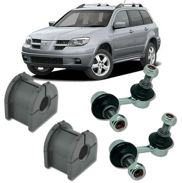 KIT 04 BIELETAS BUCHA BARRA TRASEIRA PARA AIRTREK 2003 2004 2005 2006 2007 2008