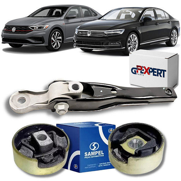 KIT 03 COXIM CÂMBIO QUADRO AGREGADO JETTA PASSAT 2.0 TSI 2016 2017 2018 2019 2020 2021 2022 2023
