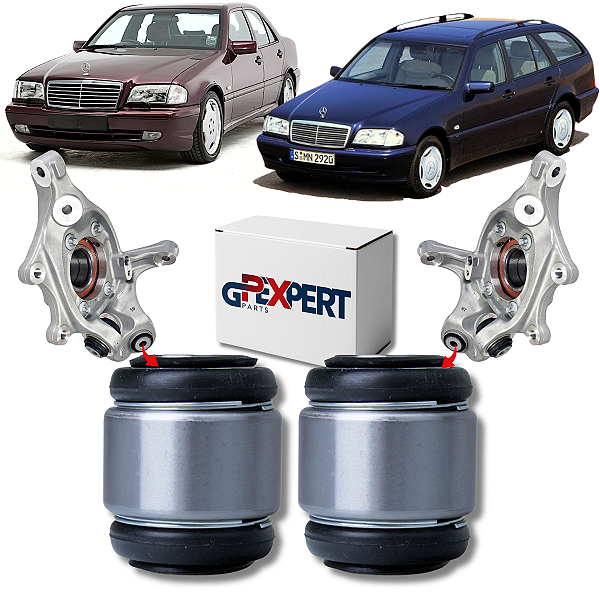 PAR BUCHAS MANGA DE EIXO BANDEJA TRASEIRA MERCEDES C-CLASS W202 C 180 200 220 230 240 280 36 AMG 43 AMG 1993 A 2000