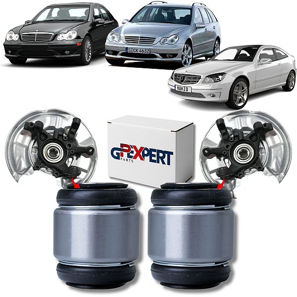 PAR BUCHAS MANGA DE EIXO BANDEJA TRASEIRA MERCEDES W203 S203 CL203 2000 2001 2002 2003 2004 2005 2006 2007