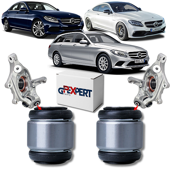 PAR BUCHAS MANGA DE EIXO BANDEJA TRASEIRA MERCEDES W205 S205 C205 2014 2015 2016 2017 2018