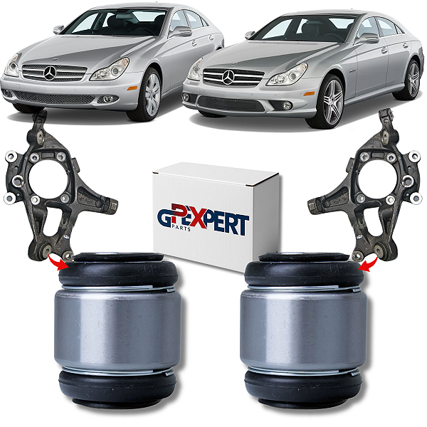 PAR BUCHAS MANGA DE EIXO TRASEIRO MERCEDES C219 CLS 350 500 CLS 55 63 AMG 2004 2005 2006 2007 2008 2009 2010 2011