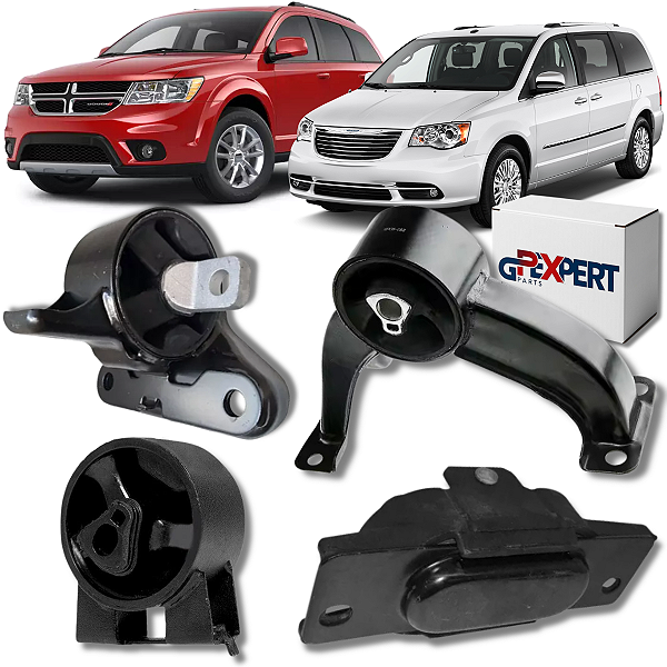 KIT 04 COXIM MOTOR CÂMBIO PARA JOURNEY TOWN & COUNTRY 3.6 V6 2011 2012 2013 2014 2015 2016 2017 2018