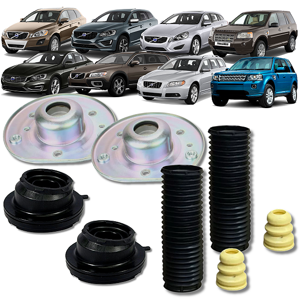 KIT 02 COXIM BATENTE COIFA AMORTECEDOR DIANTEIRO VOLVO S60 S80 V60 V70 XC60 XC70 FREELANDER 2 2008 A 2018