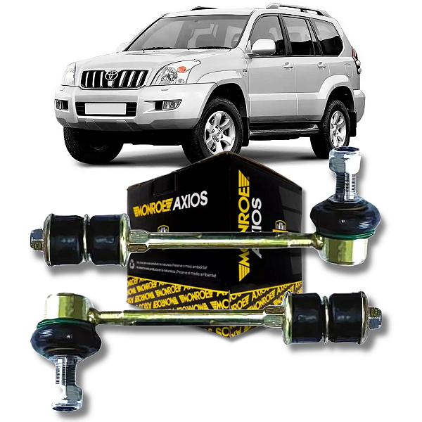 PAR BIELETA SUSPENSÃO TRASEIRA LAND CRUISER PRADO 3.0 2003 2004 2005 2006 2007 2008 2009
