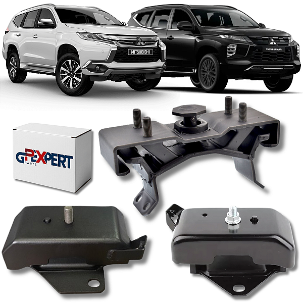 KIT 03 COXIM DO MOTOR CÂMBIO PAJERO SPORT 2.4 2017 2018 2019 2020 2021 2022 2023