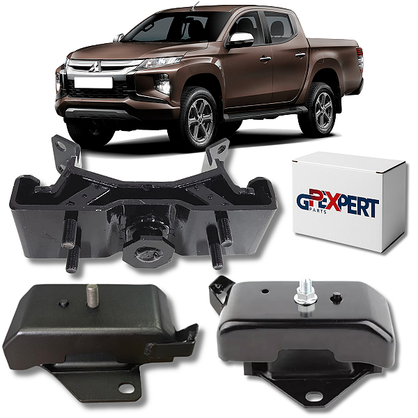 KIT 03 COXIM DO MOTOR CÂMBIO L200 TRITON 2.4 2017 2018 2019 2020 2021 2022 2023