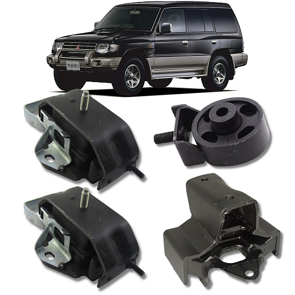 KIT 04 COXIM DO MOTOR CÂMBIO PAJERO FULL 2.8 1992 1993 1994 1995 1996 1997 1998 1999 2000 AUTOMÁTICO