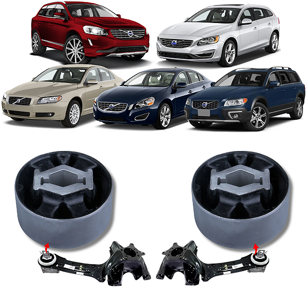 PAR BUCHAS FACÃO TRASEIRO REFIL VOLVO XC60 S60 S80 V60 V70 XC70 2009 A 2016
