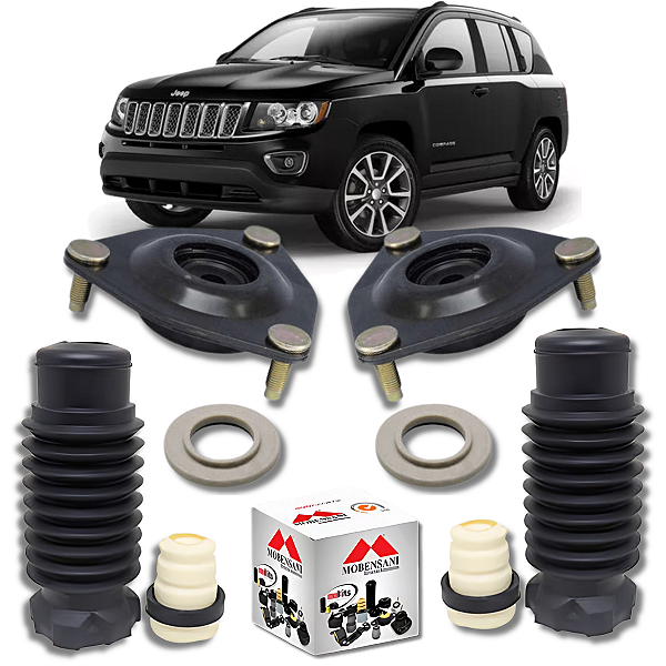 KIT COXIM BATENTE COIFA AMORTECEDOR DIANTEIRO COMPASS 2007 2008 2009 2010 2011 2012 2013 2014 2015