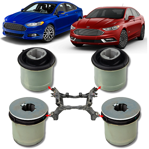 KIT 04 BUCHAS AGREGADO TRASEIRO FUSION AWD 4X4 2013 2014 2015 2016 2017 2018 2019