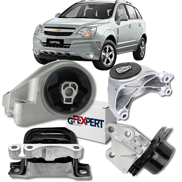 KIT 4 COXIM MOTOR CAMBIO CAPTIVA 3.0 V6 2011 2012 2013