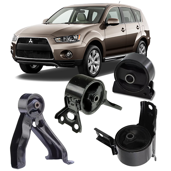 KIT 04 COXIM MOTOR CAMBIO OUTLANDER 2.4 3.0 4WD 2007 A 2013