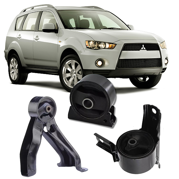 KIT 03 COXIM MOTOR CAMBIO OUTLANDER 2.4 3.0 4WD 2007 A 2013