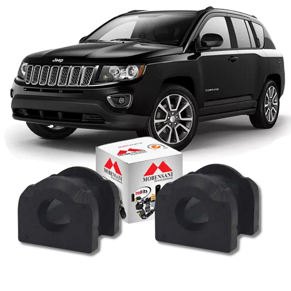PAR BUCHA BARRA ESTABILIZADORA DIANTEIRA JEEP COMPASS 2007 A 2014