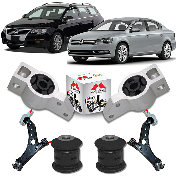 KIT 04 BUCHAS DA BANDEJA DIANTEIRA PASSAT 2007 A 2012