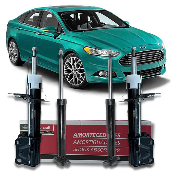 KIT 4 AMORTECEDOR DIANTEIRO + TRASEIRO FUSION 2013 A 2019 MOTORCRAFT