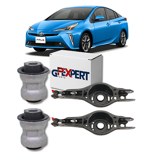 PAR BUCHAS DA BANDEJA TRASEIRA TOYOTA PRIUS 2019 A 2023