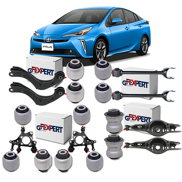 KIT 12 BUCHAS DA SUSPENSÃO TRASEIRA TOYOTA PRIUS 2019 A 2023