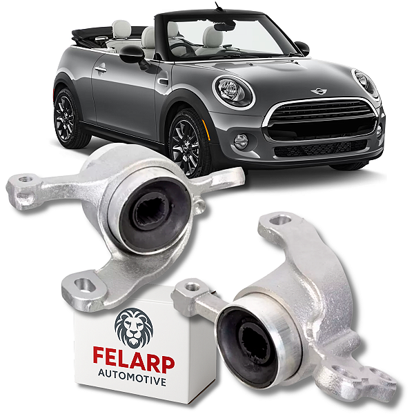 PAR BUCHAS MANCAL BANDEJA DIANTEIRA MINI CABRIO F57 2014 A 2019