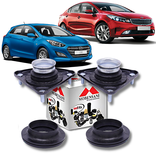 PAR COXIM DO AMORTECEDOR DIANTEIRO COM ROLAMENTO NEW CERATO I30 2013 A 2019