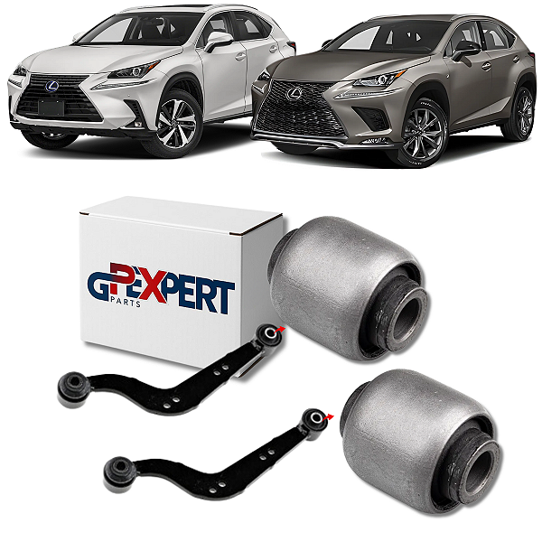 PAR BUCHAS BRACO CURVO SUSPENSÃO TRASEIRA NX300H 2014 A 2021