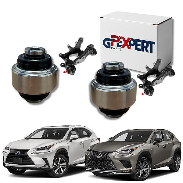 PAR BUCHA MANGA EIXO DA SUSPENSÃO TRASEIRA NX300H 2014 A 2021